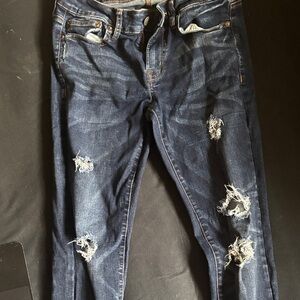 Distressed Blue Jeans for Men